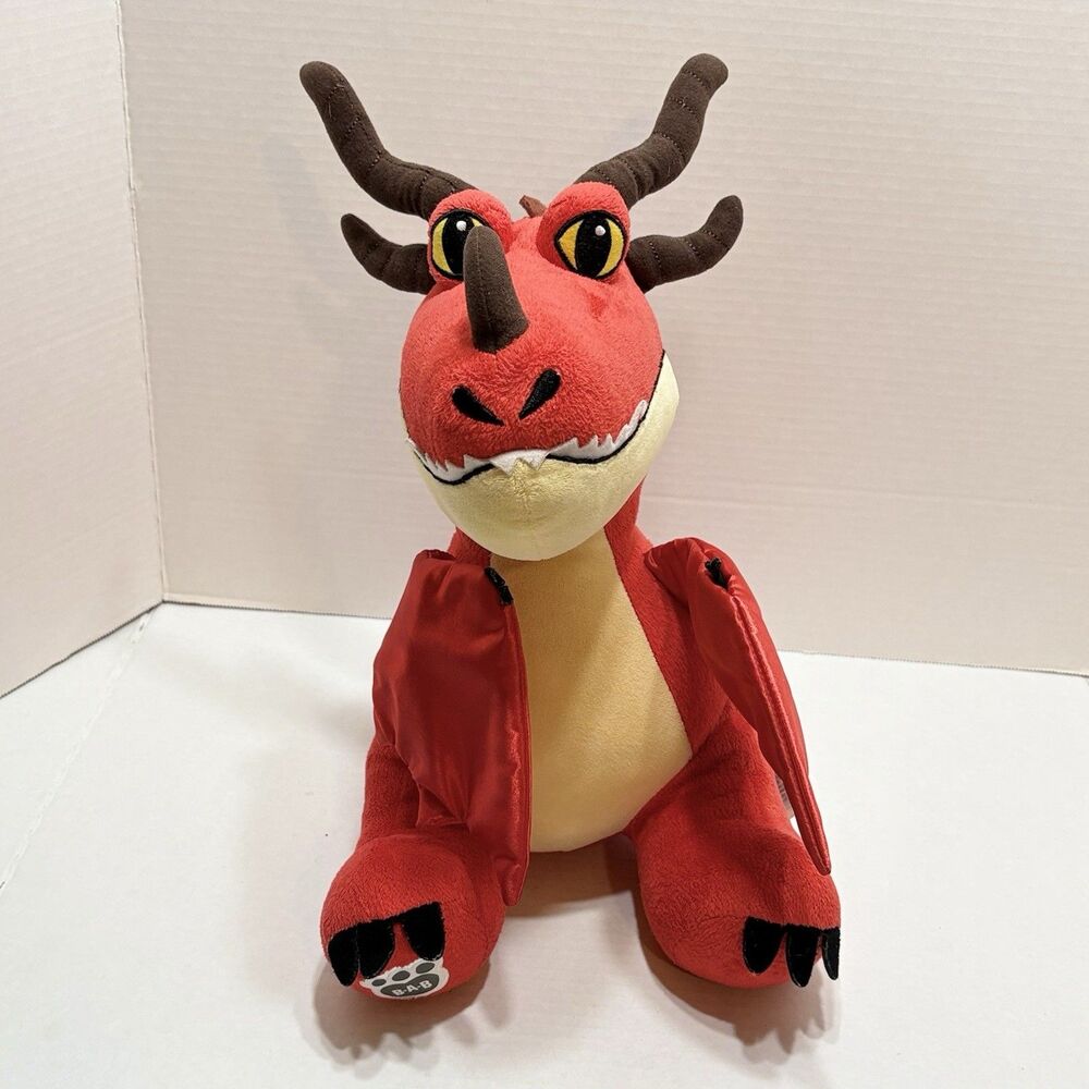Build A Bear How To Train Your Dragon Hookfang Red Dragon Plush